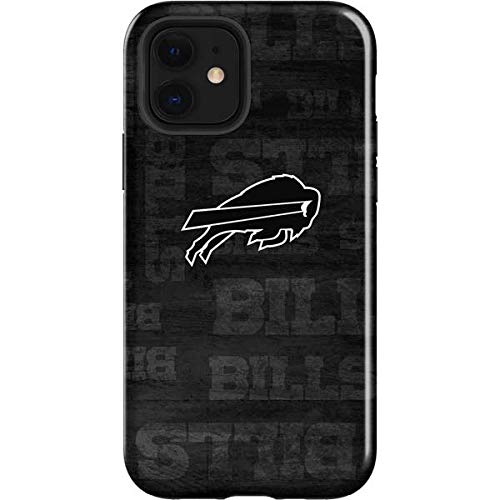 Skinit Impact Phone Case Compatible with iPhone 12 - Officially Licensed NFL Buffalo Bills Black & White Design