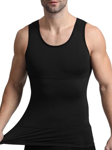 Men Body Shaper Slimming Tummy Control Compression Shapewear Vest Abdomen Shaping Undershirt Muscle Tank Tops - Main Image