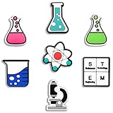 Chemistry Charms Science 7PCS Biology Shoe Charm for PVC Shoe Decorations Accessories