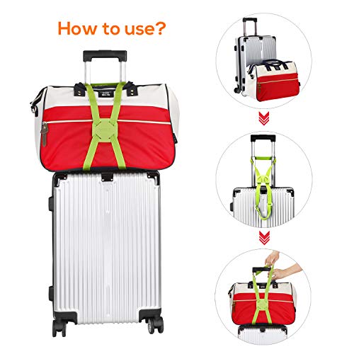 Image of VVILL Bag Bungee, Luggage Straps Suitcase Adjustable Belt - Lightweight and Durable Travel Bag Accessories
