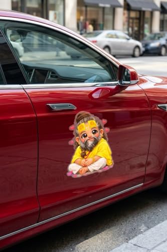 Image of Funny Monster Sticker for Cars, Trucks, Dents & Sports (Multicolor, 6x3 inch 1 (Pack of 2))