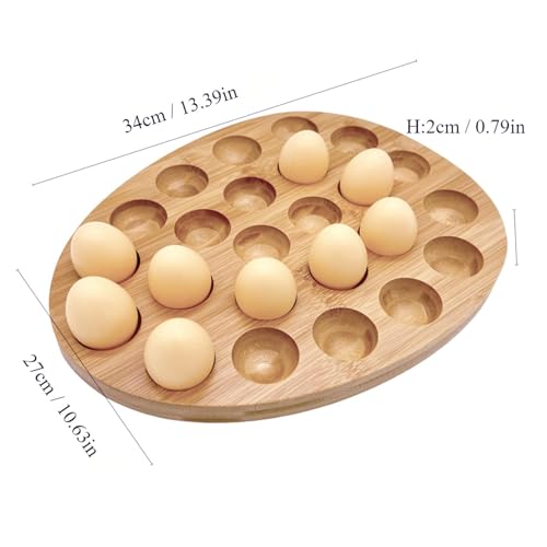 Tabla de huevos de madera rústica para tus aperitivos y charcutería 3