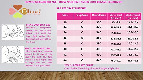 Image of Elina Women's 100% Cotton Regular Full Coverage T-Shirt Bra (Enora)