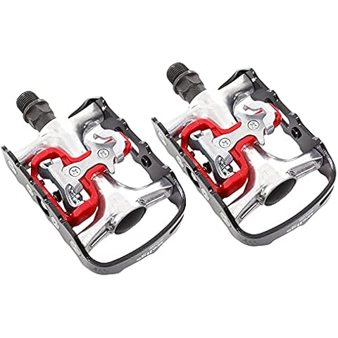 WELLGO 51619 Trekking Pedale mit Cleat-Aufnahme ALU Cover