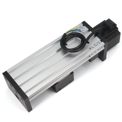 Zeberoxyz Duale Linearschienenführung Kugelumlaufspindel SFU1605 mit quadratischen Linearschienen mit NEMA23 Schrittmotor,100mm effektive Hublänge für CNC Router Teile