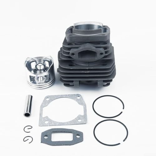 Kit de pistón de cilindro de motosierra de 45 mm para motor 52 CC 5200 de China - Diámetro de acero con juntas, pin y anillos, compatible con modelos de motosierra de 52 cc