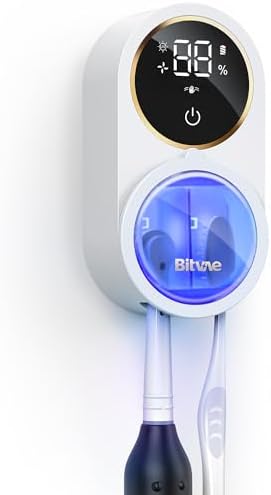 Bitvae Upgraded Tooth Brush Holder for Bathroom 2.0, Infrared Sen...