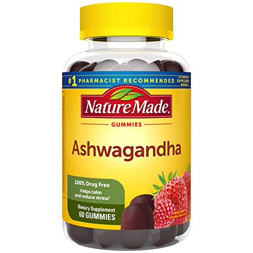 Nature Made Ashwagandha, Dietary Supplement for Stress Support, 60 Gummies, 30 Day Supply