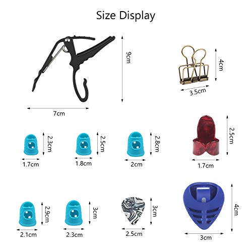TAZEMAT 6 Médiator Triangle Celluloid et 5 Protèges-Doigts en Silicone et 4 Onglets de Guitare 4 Pince de Maintien et 1… - Les Beatles, Paul McCartney, John Lennon, RIngo Starr, George Harrison TAZEMAT 6 Médiator Triangle Celluloid et 5 Protèges-Doigts en Silicone et 4 Onglets de Guitare 4 Pince de Maintien et 1… – Image 8