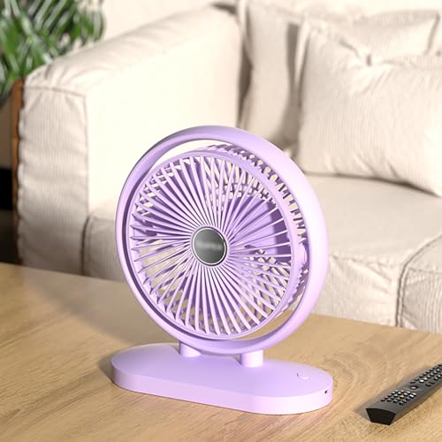 Ventilateur de bureau rechargeable contre la chaleur en open space