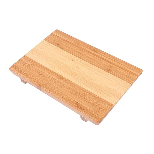 Plato sushi natural para servir alimentos miniatura 1
