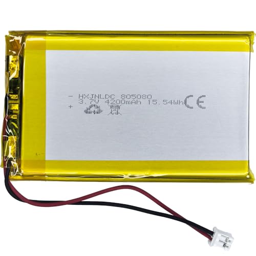 Batteria Ricaricabile Al Polimero Di Litio Cc 3.7V 4200Mah 805080, Adatta Per Prodotti Elettronici Fai Da Te 3.7-5V Con Sostituzione Della Batteria A 