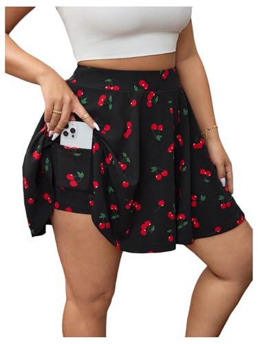 Jupe-short cerises contre les frottements pour rester libre et élégante en été