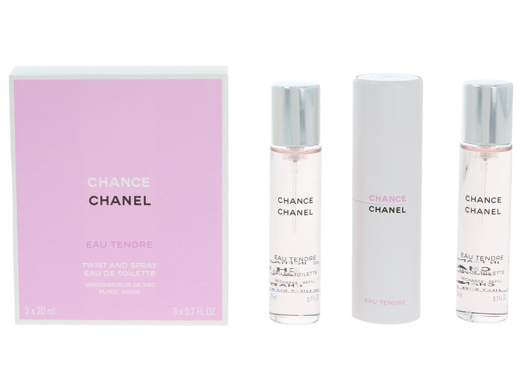 Chanel Chance Eau Tendre Twist & Spray Eau De Toilette 3x20ml/0.7oz