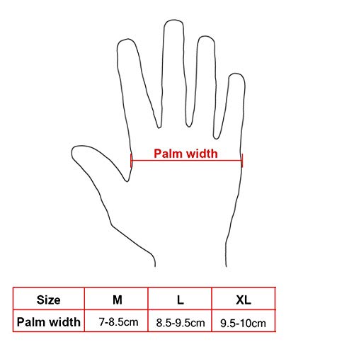 Muydz Upgreat Full Finger Knuckle Motorcycle Motorbike Powersports Racing Safety Gloves Outdoor Gloves For Men And Women (Red, M) #TOP6