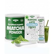 Matcha DNA Original Bundle - Includes Matcha XXL 16oz TIN, Milky Coconut 7 Sticks - Ideal for Everyday Matcha Drinkers - Matcha Powder Green Tea for Lattes, Smoothies, Baking & Recipes