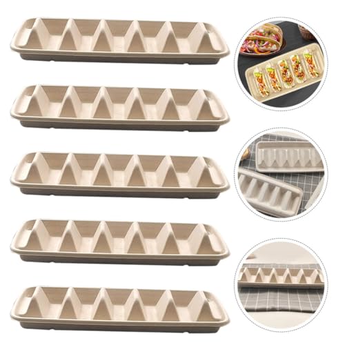 Soporte multipropósito para tacos y alimentos similares de papel beige CRAFTHROU 8