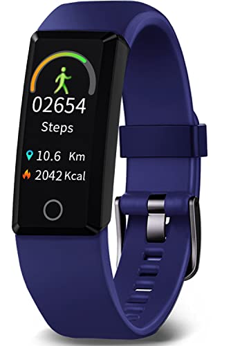 MorePro Slim Fitness Tracker with Blood Pressure & Heart Rate Monitor, 20 Sports Modes Activity Trackers Sleep Monitor Step Counter for Walking, IP68 Waterproof Fitness Watches for Women Kids
