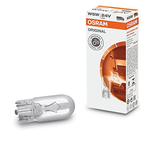Osram Lámpara Auxiliar Spain 2845 Lámpara Original 2845 W2, 1x9, 5d 24V 5W W5W