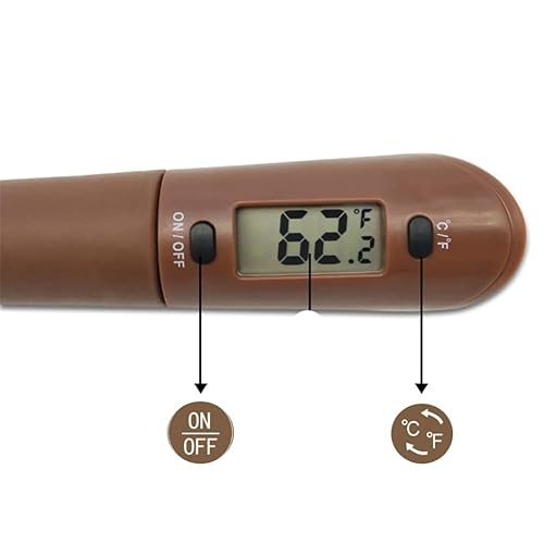 Miniatura 5 de Termómetro de azúcar, termómetro de mermelada, termómetro de silicona para dulces, para freír profundamente, espátula digital instantánea, lector de