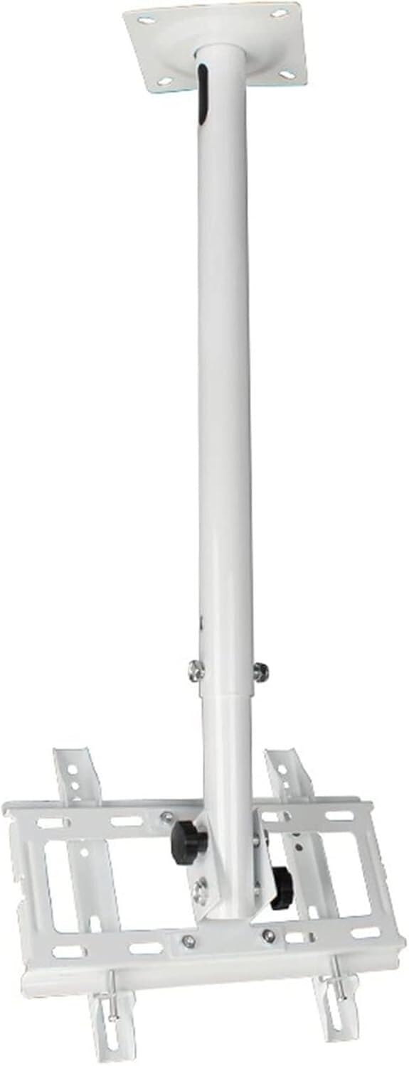 Supporto TV da soffitto a movimento completo, supporto girevole inclinabile per TV da 12-32 pollici, design telescopico regolabile in altezza, supporto TV da appendere, facile installazione