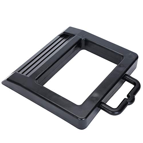 Homeon Wheels Pallet Jack Stopper Truck Chock Heavy Duty Pallet Jack Chock 14.2\" Length x 11.6\" Width x 2\" Height 2 Pack (Black) - Thumbnail 4