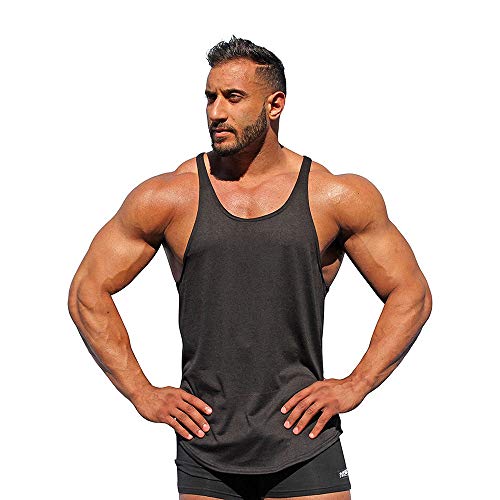 Beikoard_ Hombres Chaleco Muscular Color sólido Verano(M-4XL,7 Colors),Camiseta con Capucha de Tirantes Deportes para Hombre, Sudaderas para Hombre Tops Camisa sin Mangas de Verano Fitness - YB023