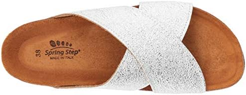 Spring Step Women's JACINTALA Flat Sandal, Silver, 42 M EU (US 10.5-11 US) | Image 4