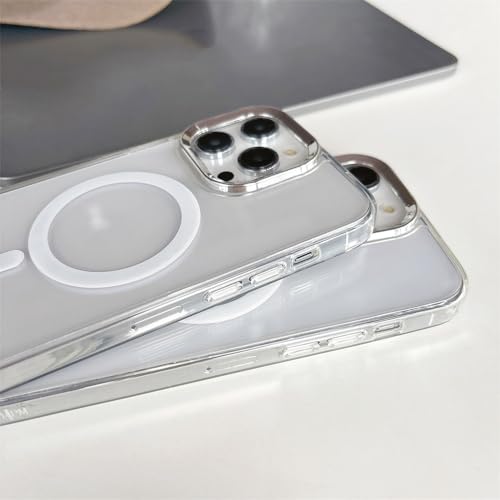 Coque magnétique antichoc transparente pour iPhone avec dragonne perles amovible - 6