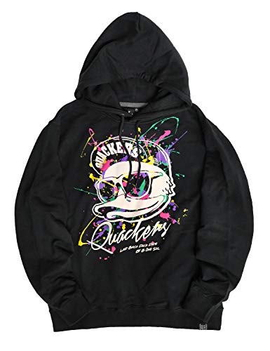 [�r�[�����\�E��] DUCK DUDE �p�[�J�[ �_�b�N�f���[�h �X�v���b�V�� �A�q�� ���S �v�����g �X�E�F�b�g�p�[�J�[ �y���L �t�[�f�B�[ ���� (�u���b�N, L�T�C�Y)