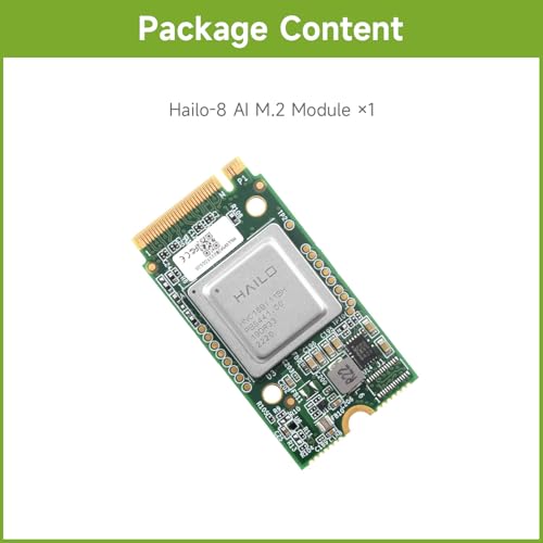 waveshare Hailo-8 M.2 AI Accelerator Module, Compatible with Raspberry Pi 5, Supports Linux/Windows Systems, Based On The 26TOPS Hailo-8 AI Processor, Module Only - Image 3