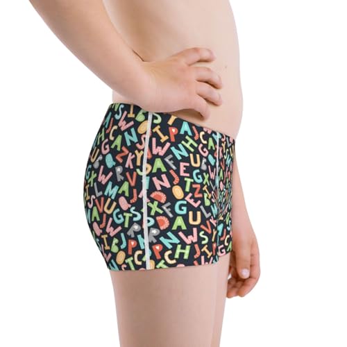 Boys' Cotton Boxer Brief Soft Underwear-Alphabet2