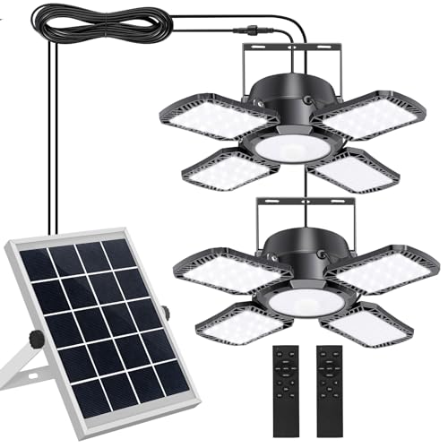 Aqonsie Solar-Schuppenleuchte – 176 LEDs, 5 Modi, Bewegungsmelder, Fernbedienung, IP65, Für Innen/Außen