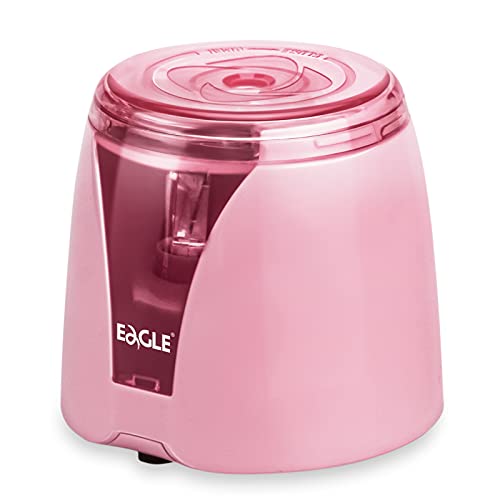 Eagle Portable Automatische Bleistiftspitzer, Batterie Powere, Geeignet für Kinder, Haus, Schule und Büro Gebrauch (Rosa)