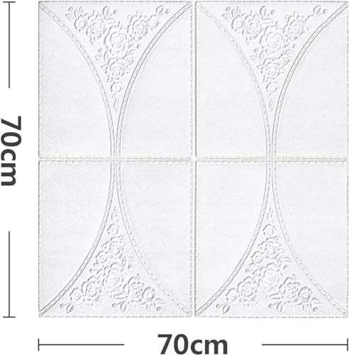Image of SAYFINE 3D Wall Panel Wallpaper, Self Adhesive PE Foam Brick Sticker, Waterproof Wall Covering for Home Decor, 70 x 70 cm (Pack of 30, 158.1 Sq. Ft. Approx)