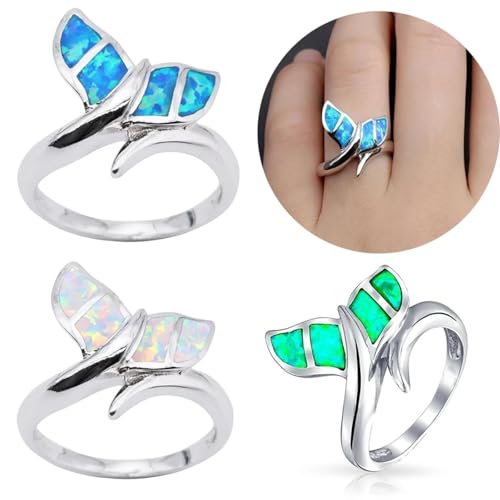 Bijoux bohèmes d'exception avec bague queue de baleine et opale de feu éclatante - 4