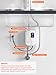 Under Sink Water Heater Electric, Tankless Instant Hot Water Heater 3000W 110V, On Demand Point of Use Water Heater for Kitchen & Bathroom Sink