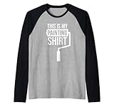Professional Painter & Decorator Contractor Paint Roller Raglan Baseball Tee