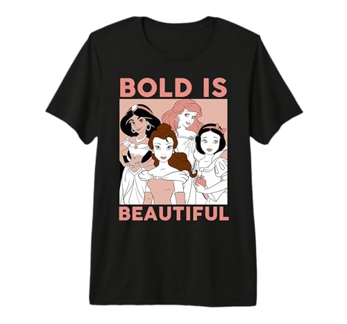 T-shirt Disney Princess haut de gamme finition portrait premium orange