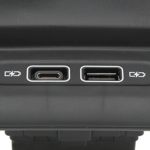 Cargador USB Asiento Trasero 5QD035726L Negro Tipo C para Coche 2017+ 4