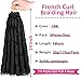 Unionbeauty 9 Packs French Curl Braiding Hair 14 Inch for Boho Box Braids Crochet Hair French Curls Pre Stretched Body Wave Braiding Hair Black Synthetic Hair Extension for Black Woman 1B#