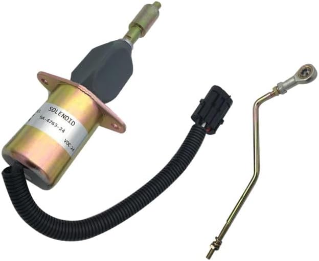 Fuel Stop Solenoid 3935457 3935459 SA-4762-24 SA-4763-24 For Cummins Excavator 6CT Diesel Engine 4BT 6BT 5.9L 8.3L C8.3-250 Aftermarket Parts