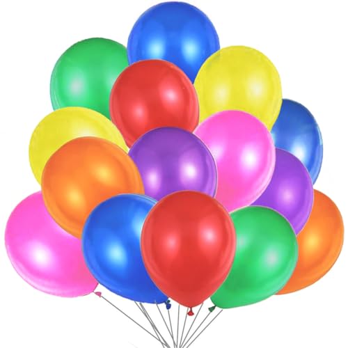 Mehrfarbige Luftballons Bunt Helium, Ballon Bunte Latex 36 cm Partyballon Deko Bunte 3,2 g Dekoration fur Geburtstags - 45 stk