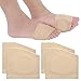 Sibba Fußpolster Protektoren 2 Paar Mittelfußknochenfüße Körper Blasen Prävention Schmerzlinderung Fersen Schuh Ballenzehen Zehenkorrektur Socke Haut Separator Einlegesohlen Sporensohle Damen Herren