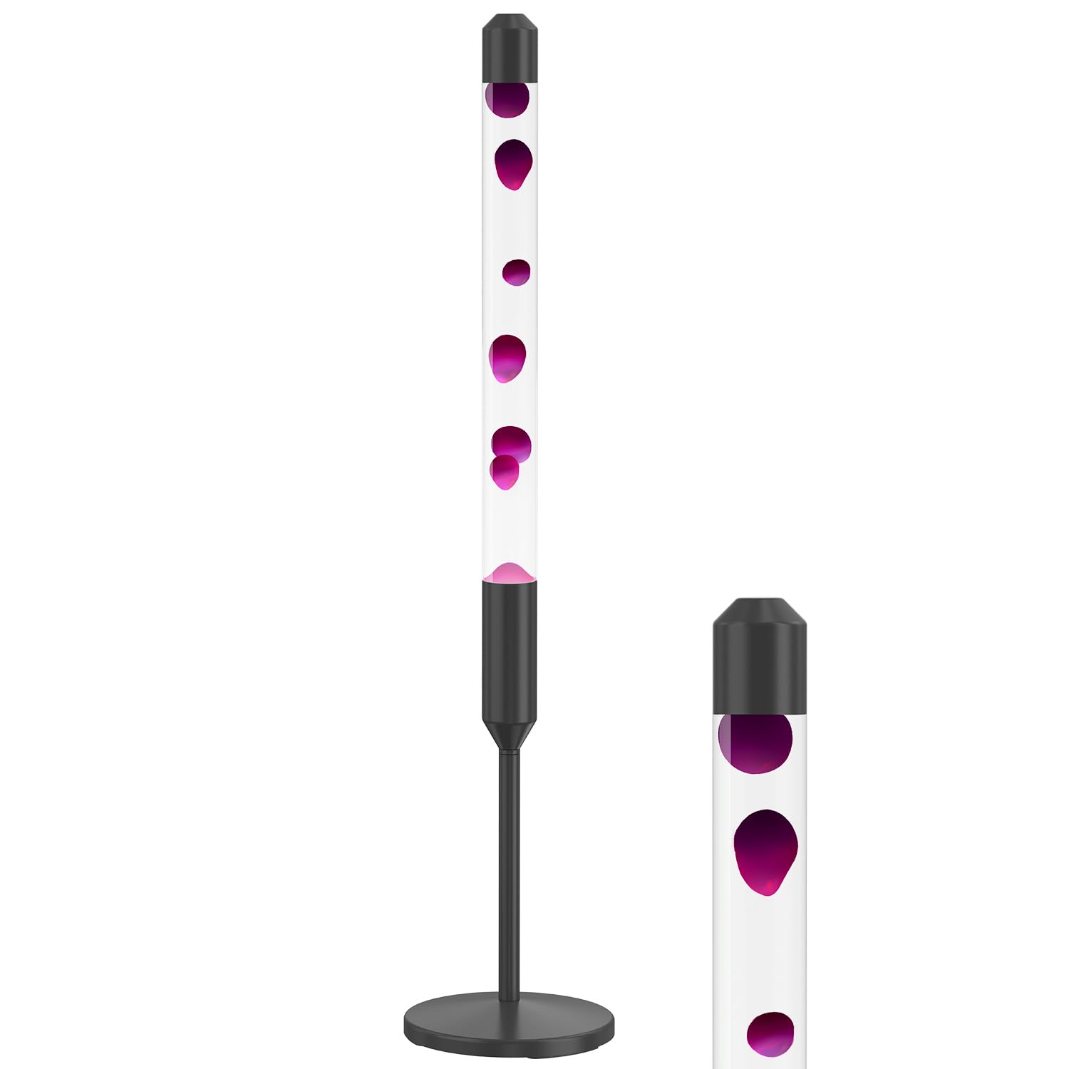 Kyzfy Lampe magma à mouvement liquide de 120,7 cm, lumière de relaxation d'ambiance, convient pour la décoration de la maison, salon, bureau, chambre, café (cire violette)