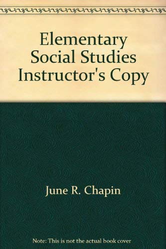 Elementary Social Studies Instructor's Copy 0205627110 Book Cover