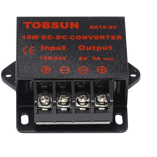 DC�d�����M�����[�^ DC 12V 24V - DC 5V 3A 5A 10A 15A �R���o�[�^�[ �X�e�b�v�_�E�����f���[�T�[ �p���[�R���o�[�^�[ �~�j���W���[��(3A)