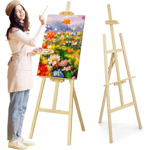 NOOGUI - Caballete pintura - Altura regulable hasta 150 cm - Trípode...