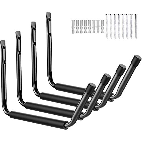 Rack de utilidad de almacenamiento de kayak, perchas de garaje de servicio pesado, ganchos para colgar en la pared o en el muelle para canoa, tabla de remo, tabla de surf, tabla de nieve, escalera