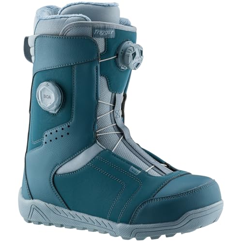 HEAD Unisex Trigger LYT BOA Focus Zonal Lacing Lightweight Comfortable Supportive Warm Snowboard Boots - Intermediate & Advanced Riders, Denim, 27.5